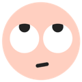 TikTok facewithrollingeyes emoji