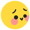 TikTok flushed emoji